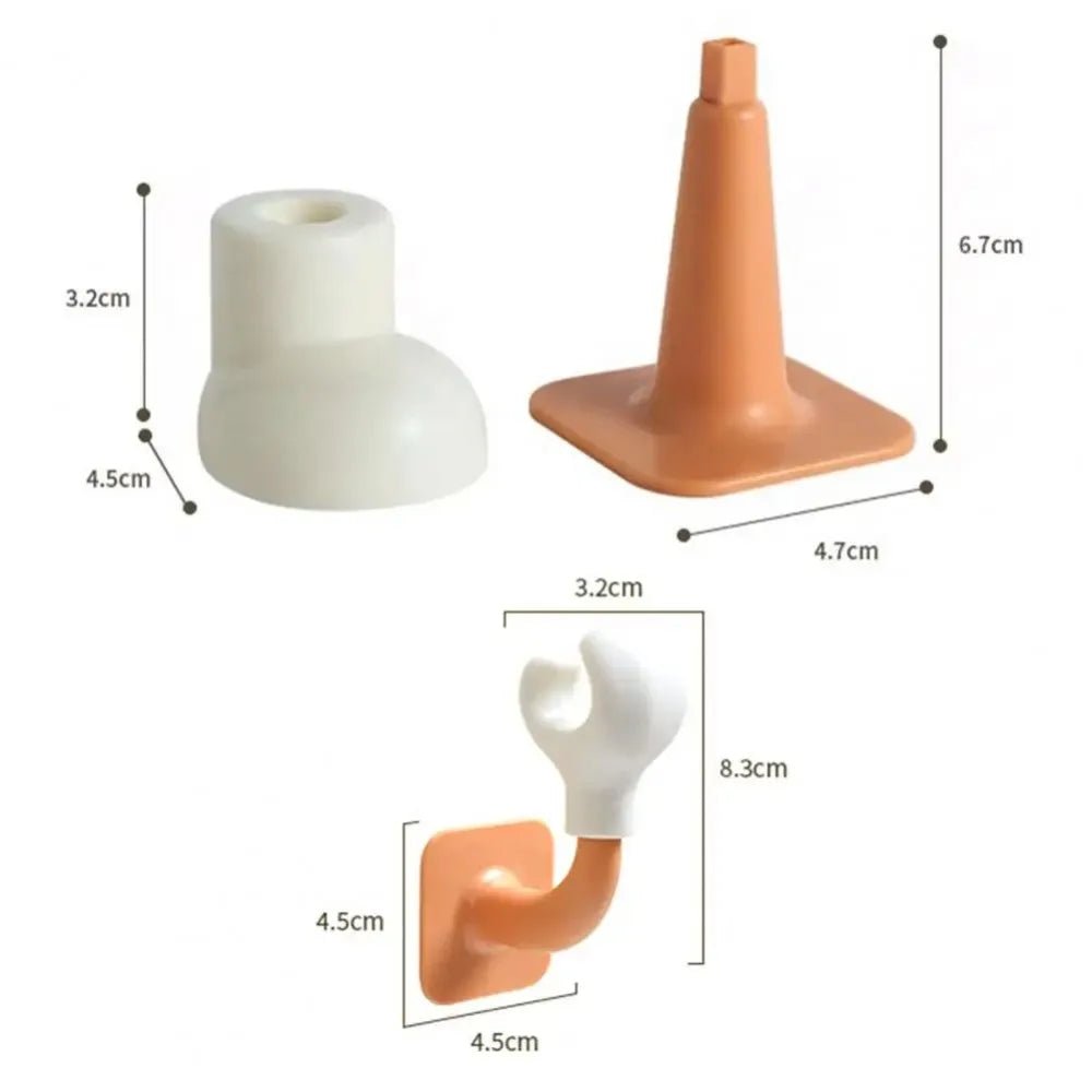 2Pcs DIY Tissue Box Decorative Foot Legs Self - adhesive Multifunctional Trash Can Hand Hook Holder Decoration Decorative Stuff - ADFIRE